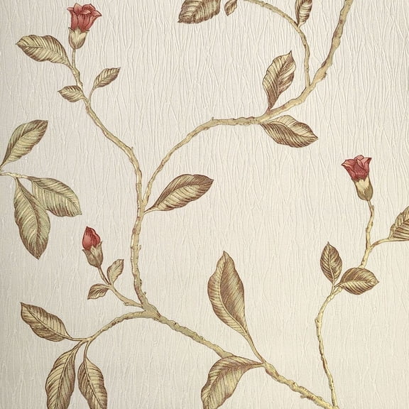 Holden Dcor Lia Floral Trail Heavyweight Vinyl Wallpaper