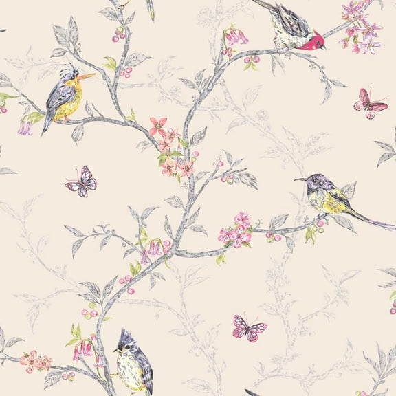 Holden Décor Phoebe Birds Wallpaper
