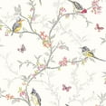 thumbnail image 1 of Holden Decor Phoebe Bird Trail White Non-Pasted Wallpaper (Covers 56 sq. ft), 1 of 6