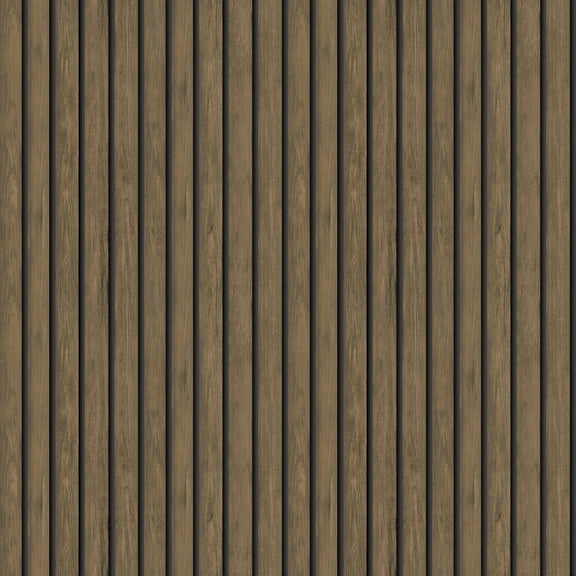 Holden Decor Wood Slat Dark Oak Non-Pasted Wallpaper (Covers 56 sq. ft.)