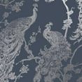 thumbnail image 1 of Holden Glistening Peacock Non-Pasted Wallpaper 396 in x 20.8 in Navy Blue, 1 of 5