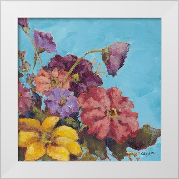 Holden, Jennifer 12x12 White Modern Wood Framed Museum Art Print Titled - Katies Bouquet