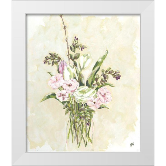Holden, Jennifer 12x14 White Modern Wood Framed Museum Art Print Titled - Flower Farm Bouquet I
