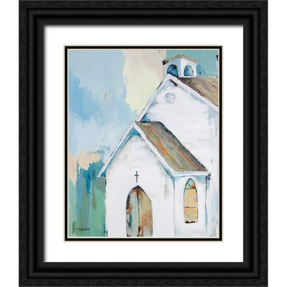 Holden, Jennifer 15x18 Black Ornate Wood Framed with Double Matting Museum Art Print Titled - Faith of Our Fathers