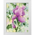 thumbnail image 1 of Holden, Jennifer 15x18 White Modern Wood Framed Museum Art Print Titled - Purple Iris, 1 of 4