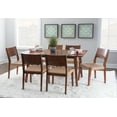 thumbnail image 1 of Holden Mid-Century Modern 7-Piece Dining Set, Brown, 1 of 12