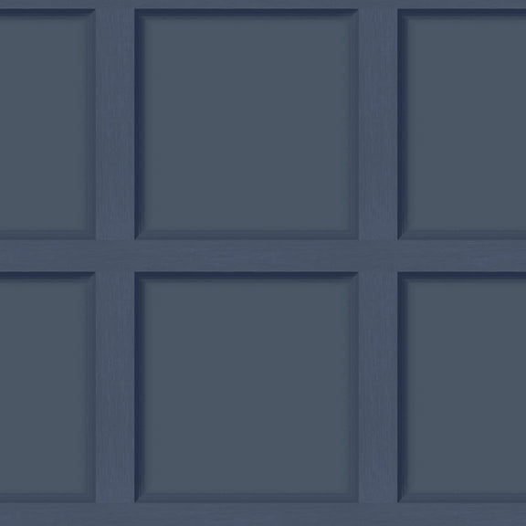 Holden Decor Modern Faux Wood Panel Navy Blue Non-Pasted Wallpaper (Covers 56 sq. ft.)