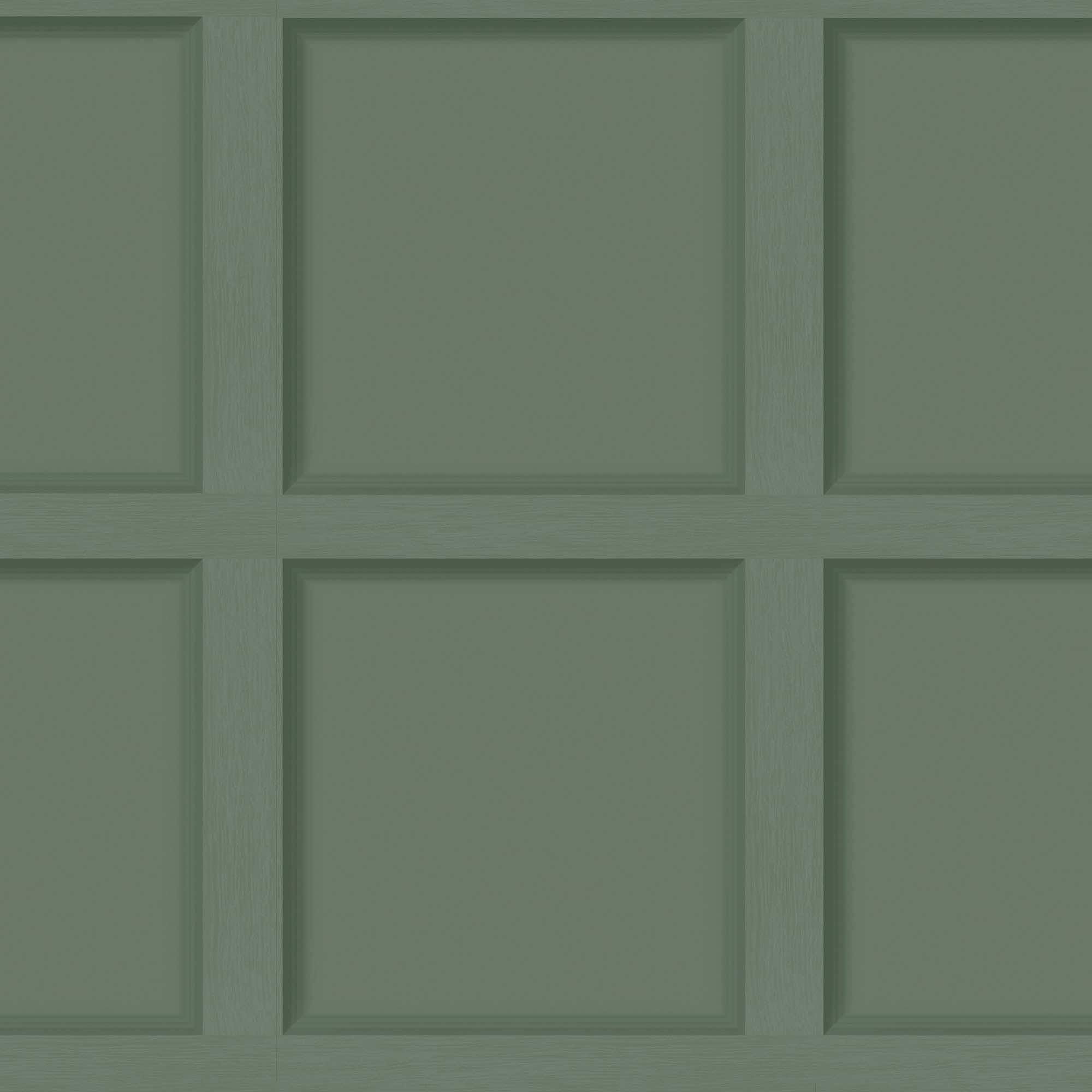 Holden Modern Faux Wood Panel Non-Pasted Wallpaper - 396 in x 20.8 in Sage Green