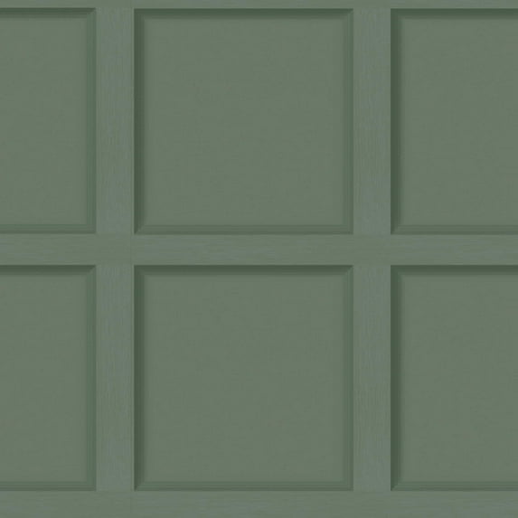 Holden Modern Faux Wood Panel Non-Pasted Wallpaper - 396 in x 20.8 in Sage Green