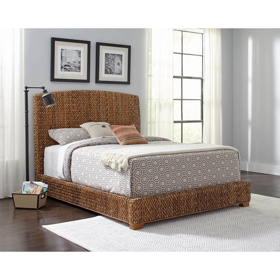 Holden Rustic Brown and Natural Queen Bed
