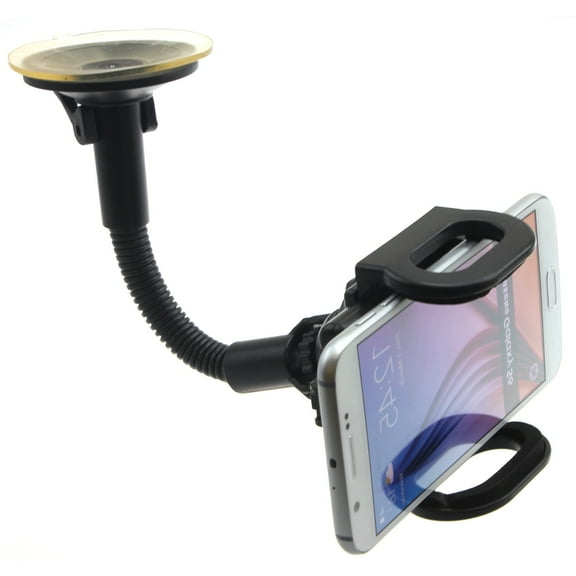 Holder Car Mount for LG Wing Phone - Windshield Cradle Swivel Dock Suction Gooseneck R5P Compatible With LG Wing