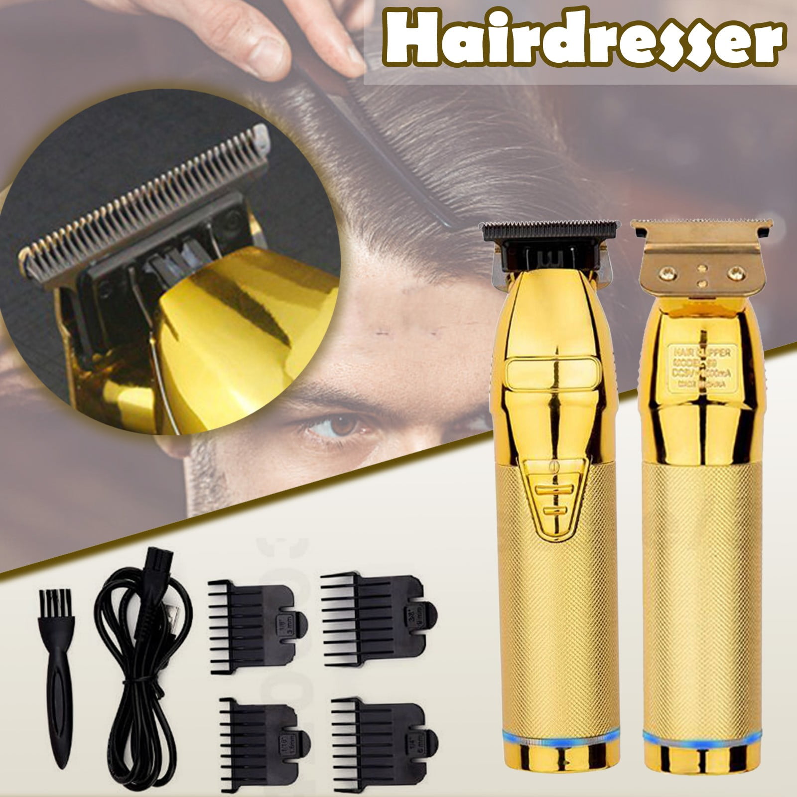 Holder Case Fade Gear Metal Guards Cordless Edgers for Barbers Hair Edger Multifunctional Suit