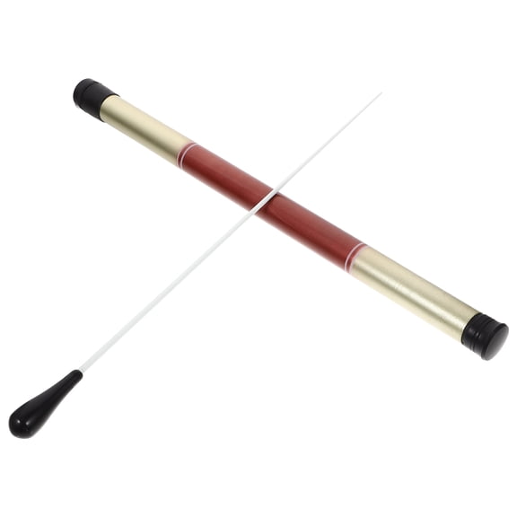 LABSERRON Musical Accessories Conductor Metal Black 1 Set 0.8x0.8x14.9in