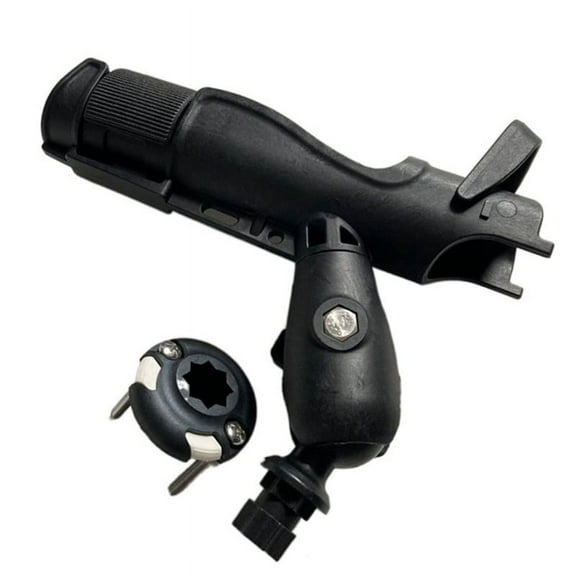 Holder Fishing Rod Boat Pole Adjustable Special Accessories Kayaking Outdoor for Ships and Yachts,1 * fishing rod holder,Black