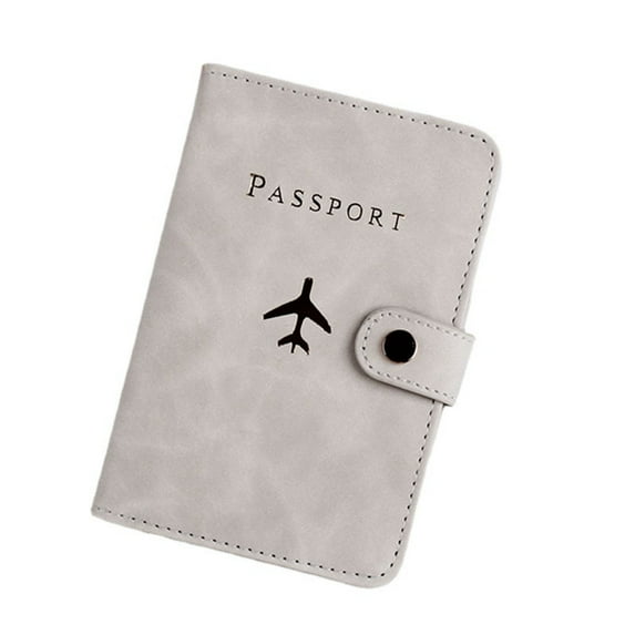 Lover Couple Holder Card Cute Plane Hot Stamping for Women Men Wedding Gift Travel Wallet