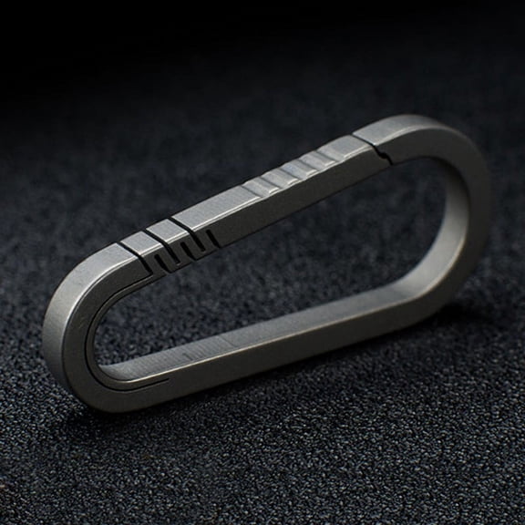 Holder Keychain Key Light Weight Mini Accessories Backpack Carabiner Hanging Outdoor Rust-proof Titanium Alloy