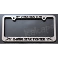 thumbnail image 1 of Holder for License Plate License Plate Holder For My Other Ride Fans Is An X-wing For Star Fighter For Star Wars Chrome License Plate Frame Holder for Car License Plate, 1 of 2