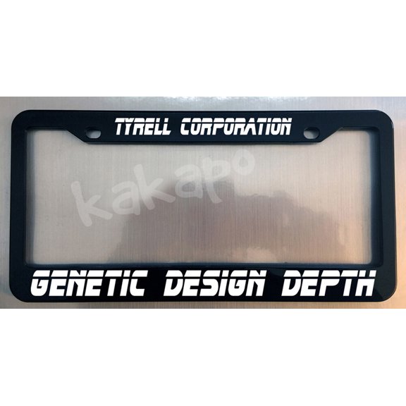 Holder for License Plate License Plate Holder for Tyrell Corporation Genetic Design Depth Black License Plate Frame Holder for Car License PlateBLADE For Runner