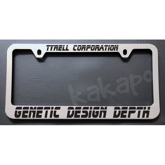 Holder for License Plate License Plate Holder for Tyrell Corporation Genetic Design Depth Blade For Runner Chrome License Plate Frame Holder for Car License Plate