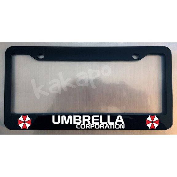 Holder for License Plate License Plate Holder For Umbrella Corporation For Resident Evil Glossy Black License Plate Frame Holder for Car License Plate