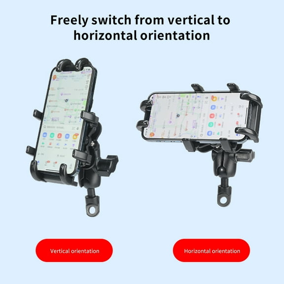 Holder Motorcycle Phone Mount, 360 Rotatable Adjustable Bike Phone Holder Motorcycle Rearview Mirror Phone Bracket For 4''-6.7'' Phones