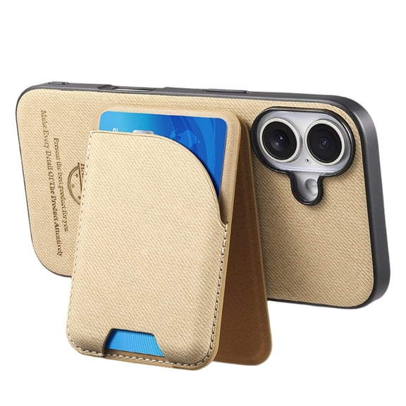 Holder Phone Case With Built In Stand Textured PU Leather Anti Shock Design For Secure Grip And Convenient Viewing