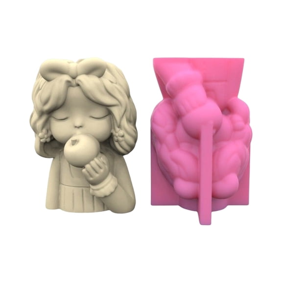 Holder Resin Mold,Gypsum Flower Silicone Girls-Epoxy Resin Casting for Jewelry Storage Box