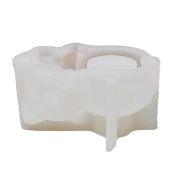 Holder Silicone Cats Candlesticks Resins Concrete Castings for Table Decorations