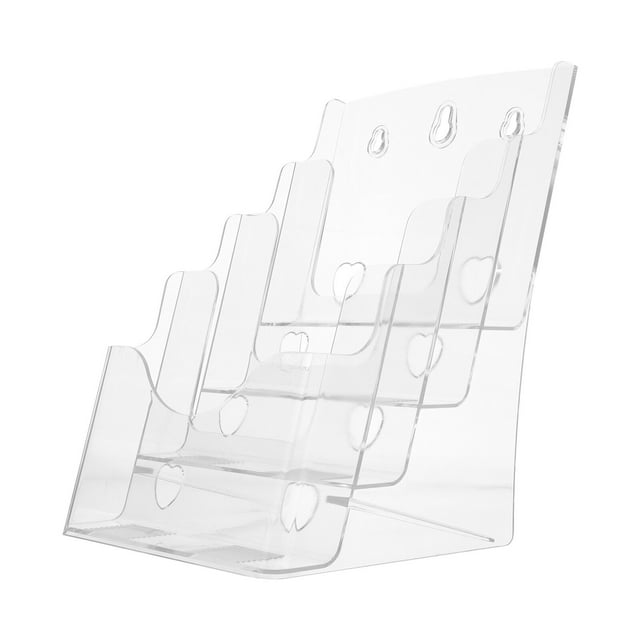 Holder Stand Display Acrylic Literature Brochure File Rack Desktop ...