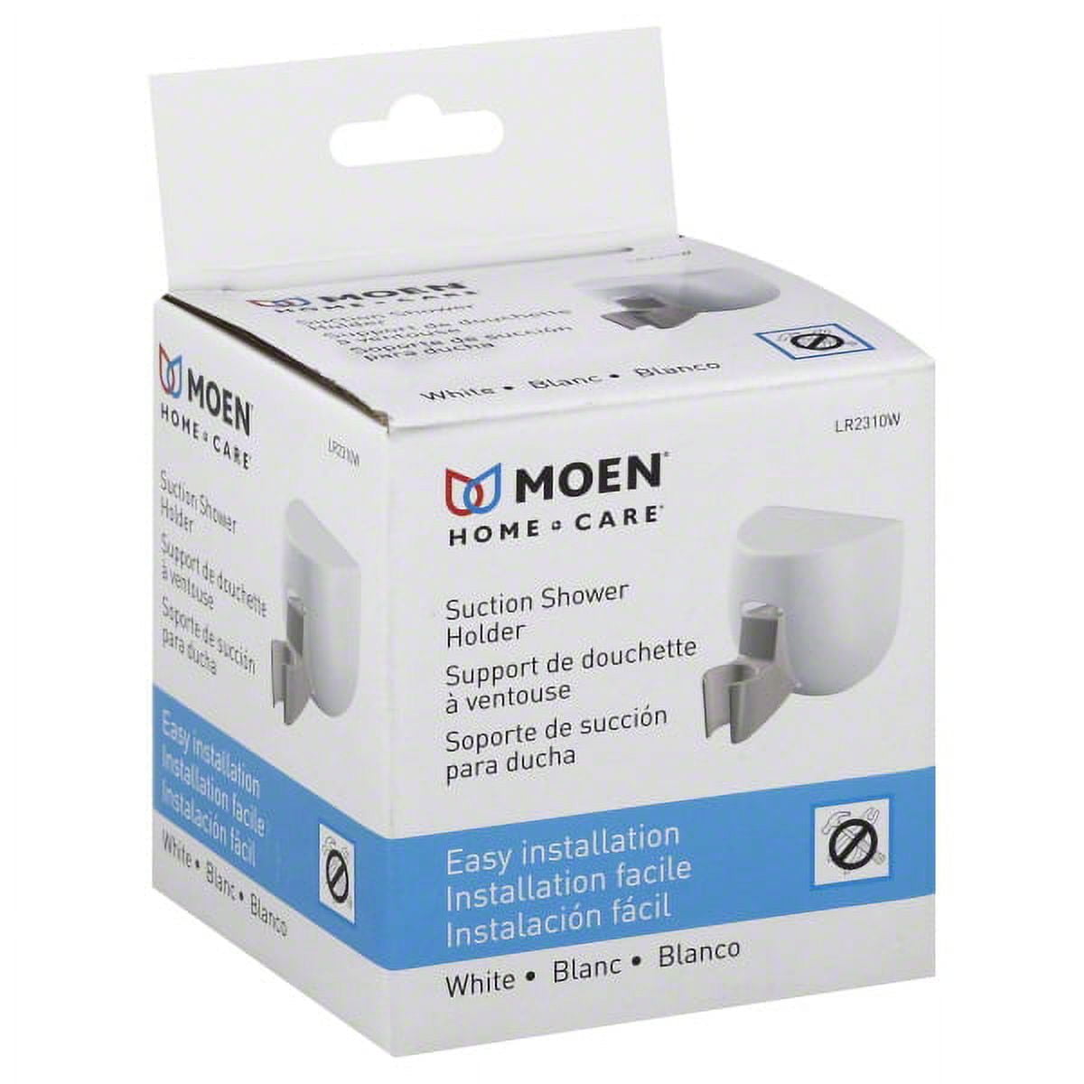 White Suction Shower Holder with Easy Installation