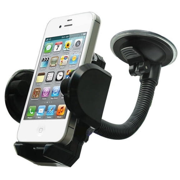 Holder Windshield Car Mount for LG Stylo 5 - [Glass Cradle Swivel Dock Suction]
