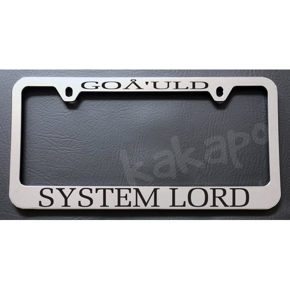 Holder for License Plate License Plate Holder for Goa'uld System For Lord Stargate Chrome License Plate Frame Holder for Car License Plate