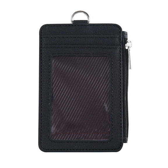 Toyandona Black PU Protective Sleeve for Cards with Solid Construction Holder