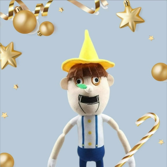 Holding Candy Cane Pinocchio of Shrek Soft Stuffed Plush Doll Holiday Gift 11