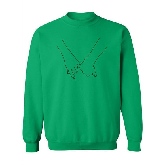 Holding Fingers Sweatshirt Women -Image by Shutterstock, Female Large