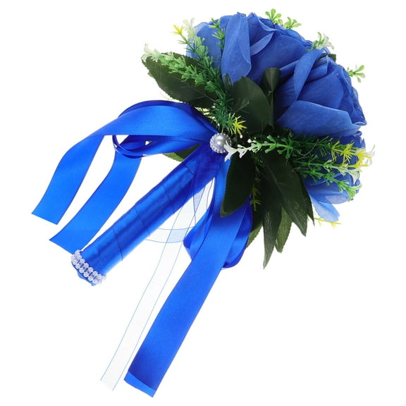 Holding Flowers Silk with Stem Floral Bridesmaids Bouquets Roses