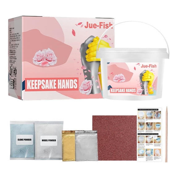 Holding Hands Casting Kit DIY Hand Casting Kit Plaster Hand Kit Gift for Couples Wedding Anniversary Family and Kids,Unique Gift for Couples