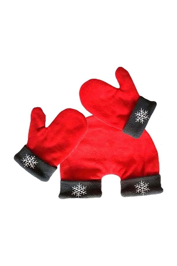 Holding Hands Gloves for Two People - Cozy Winter Mittens for Friendship Lovers Hand in Hand Couple Wear