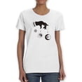 thumbnail image 1 of Holding Space Planets Shaped T-Shirt Women -Image by Shutterstock, Female Large, 1 of 4