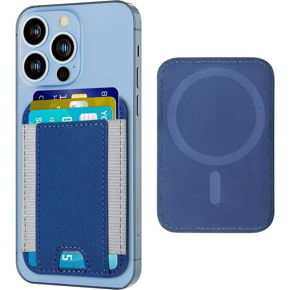 Miroddi Magsafe Phone Wallet, Strongest Magnetic Ultra-Thin Leather Card Holder Compatible for iPhone 16/15/14/13/12 Series, Fits 6 Cards