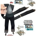 thumbnail image 1 of Holdup Black Pack Casual Series Suspenders X-back style with USA Patented No-slip Silver Clips, 1 of 4