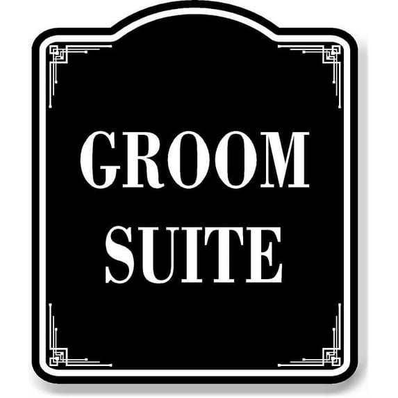 Hole 17 Tee Golf Course Left Arrow BLACK Aluminum Composite Sign, 15"x18"