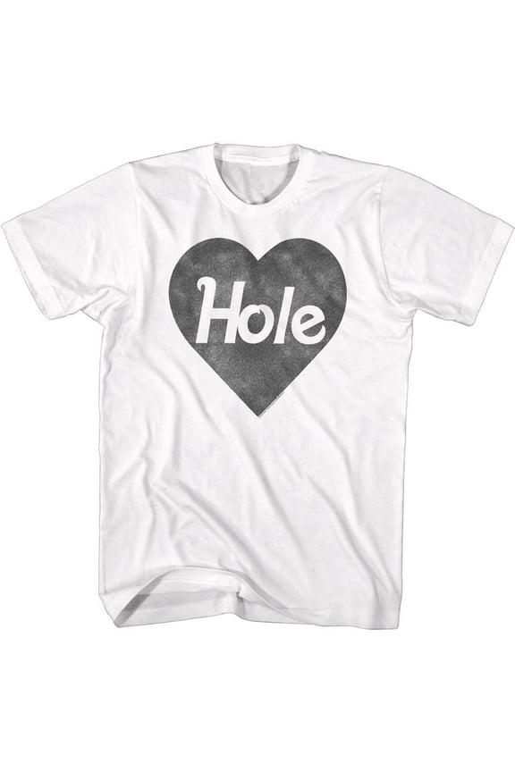 Hole Black Heart Logo Black Adult T-Shirt
