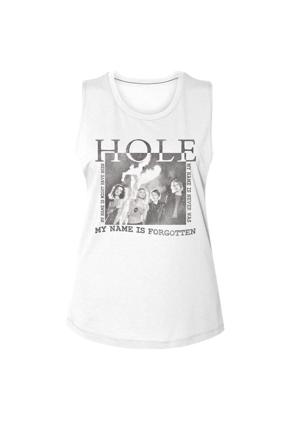 Hole Celebrity Skin White Women's Muscle Tank Top T-Shirt
