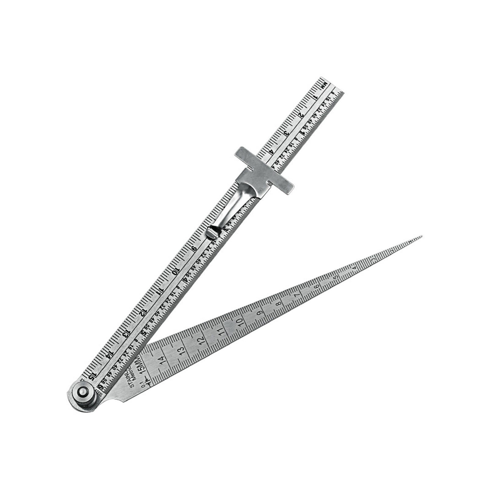 Hole Depth Welding House Taper Portable Stainless Steel Tapered Ruler Feeler Gauge Inspection Measuring Tool Accuracy ,Easy to Use
