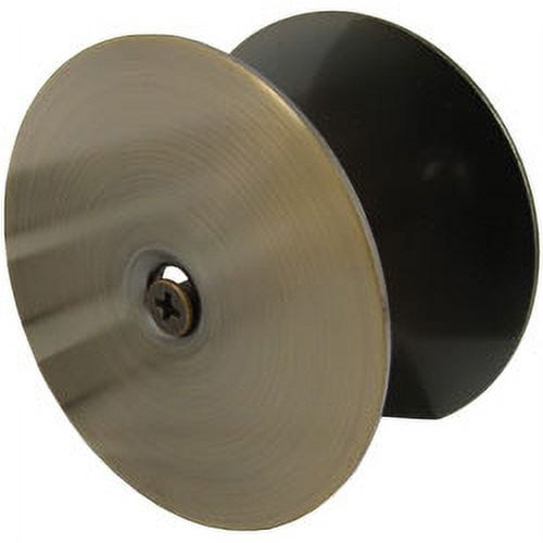 Hole Filler Plate, 2-5/8" Diameter, 1-Inch and 2-Inch Connecting Screws, Antique Brass by Stone Harbor Hardware