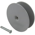 thumbnail image 1 of Hole Filler Plate, 2-5/8" Diameter, 1-Inch and 2-Inch Connecting Screws, Primed Gray by Stone Harbor Hardware, 1 of 1