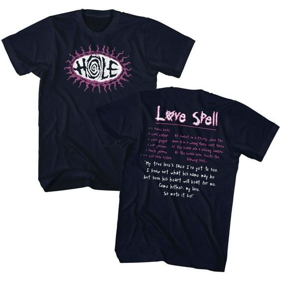 Hole Love Spell Navy Adult T-Shirt 2Xlt ***F&B***