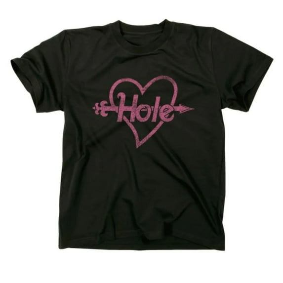 Hole Men's Distressed Heart T-Shirt Black | Officially Licensed Merchandise