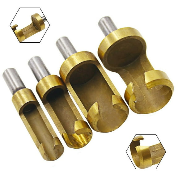 Hole Opener Bit Drill Bits 4Pcs 6-16Mm 6.35Mm Shank Cylinder Type Drilling Plastic Power Tools Rubber Soft Metal Fangkenuo